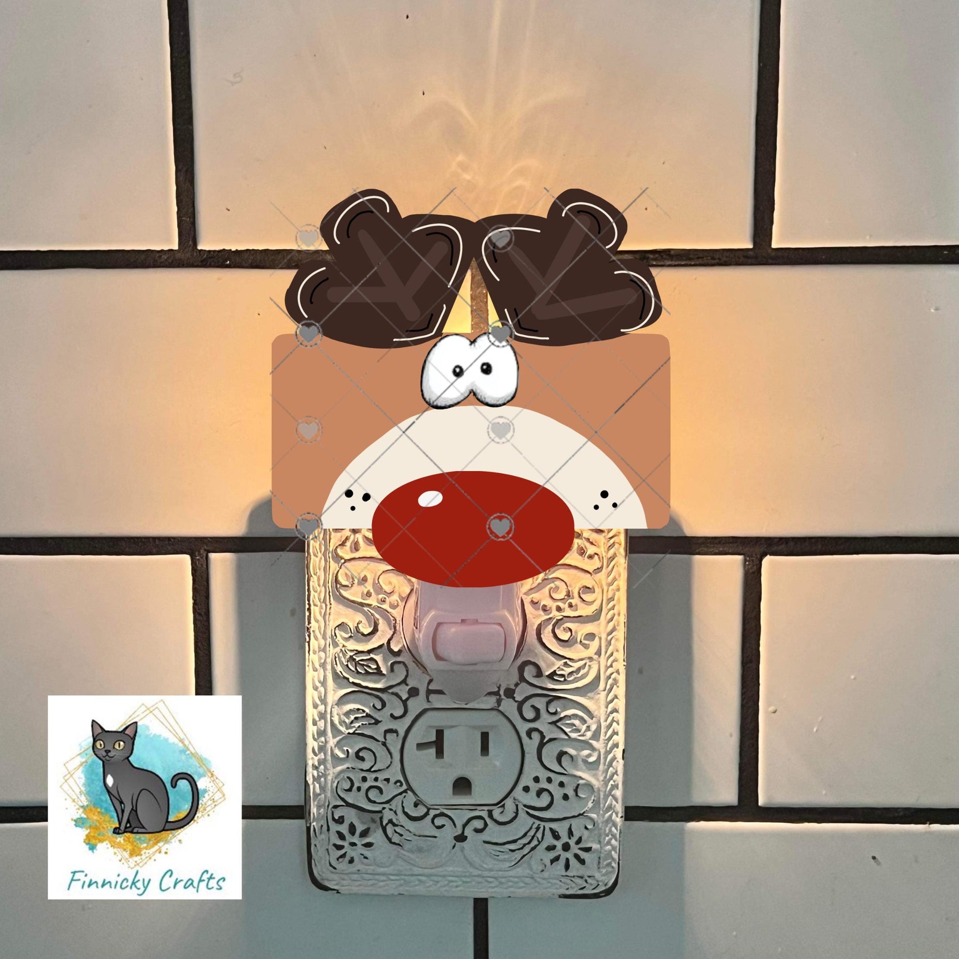 Reindeer Money Holder - Sublimation Digital File - Gift, ornament, decoration, sign, earrings, night light