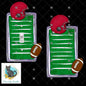 Red/Gray Football Light Switch, Sublimation, Decor, Sublimation, Digital, PNG, Design, Helmet, ball, field