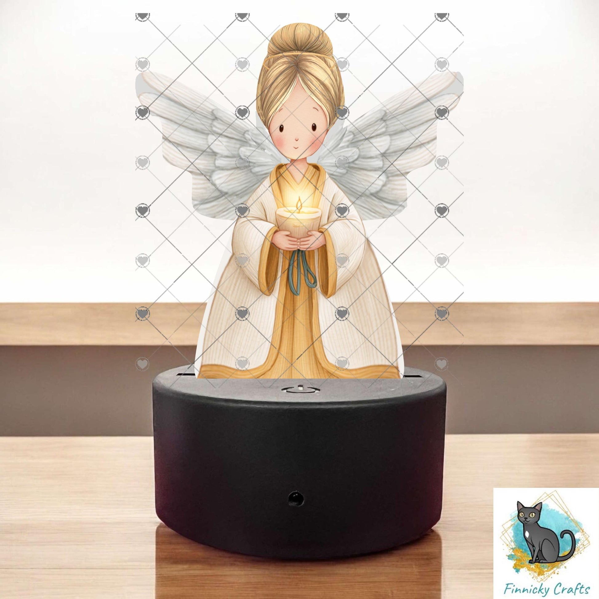Angels Christmas Ornament Digital File Bundle – Night Light, Sign