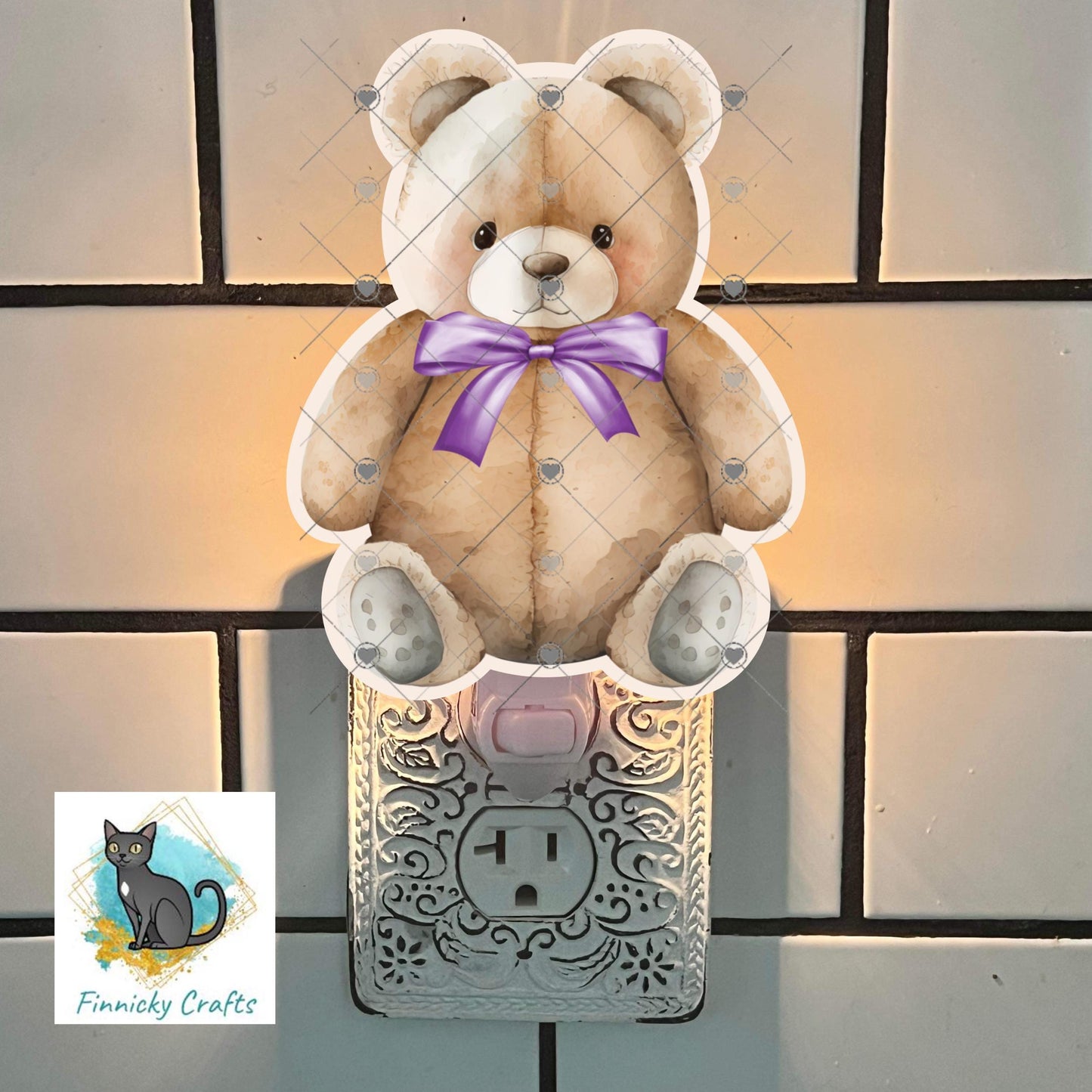 Teddy Bears with bows Bundle - 6 designs total - Sublimation Design - green, purple, yellow png, Acrylic Sublimation, decor, earrings, sign