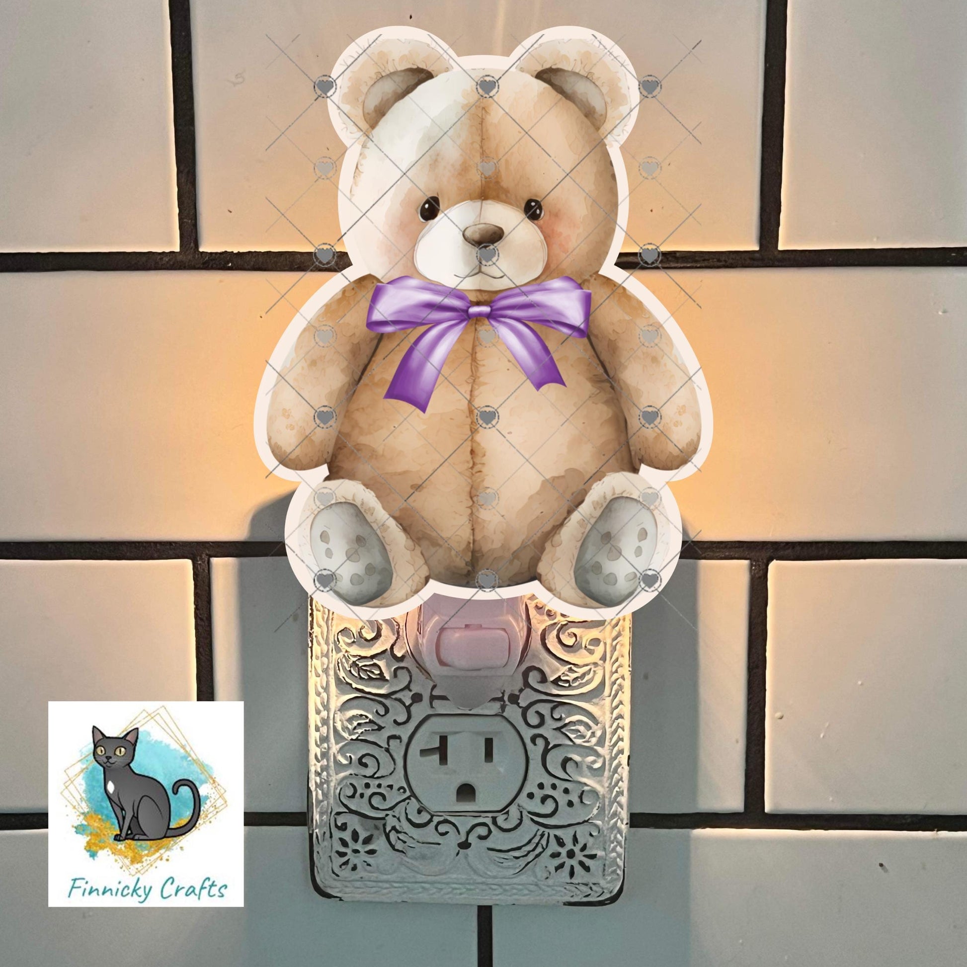 Teddy Bears with bows Bundle - 6 designs total - Sublimation Design - green, purple, yellow png, Acrylic Sublimation, decor, earrings, sign