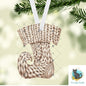 Knit Elf Swirl Stocking, Sublimation, DTF, Earrings, Ornament, Add words, Night Light, Sign