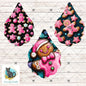 Fancy scallop Drop Bundle, Sublimation, Digital, PNG, Design, Download, earrings, badge reels