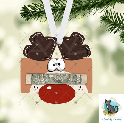 Reindeer Money Holder - Sublimation Digital File - Gift, ornament, decoration, sign, earrings, night light
