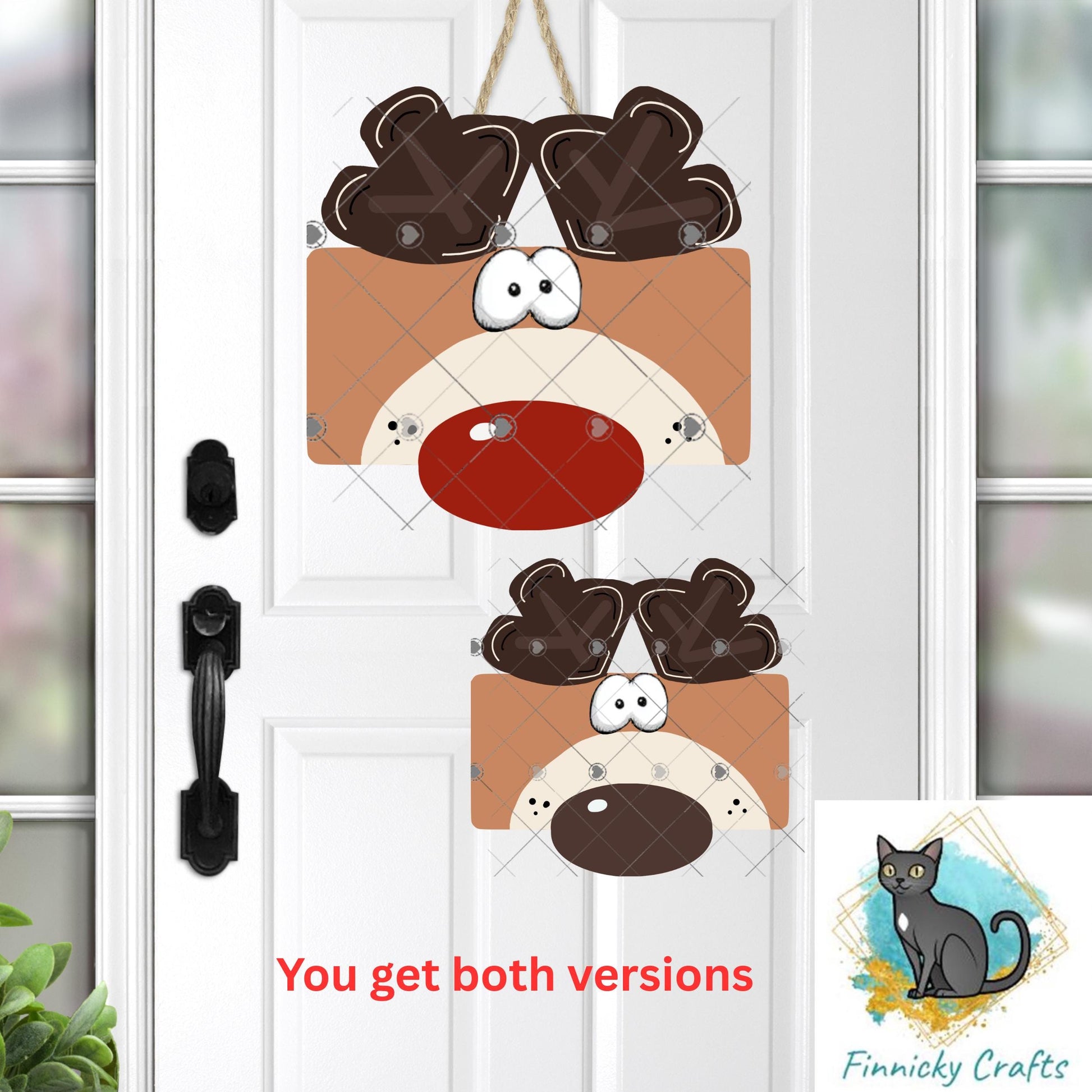 Reindeer Money Holder - Sublimation Digital File - Gift, ornament, decoration, sign, earrings, night light