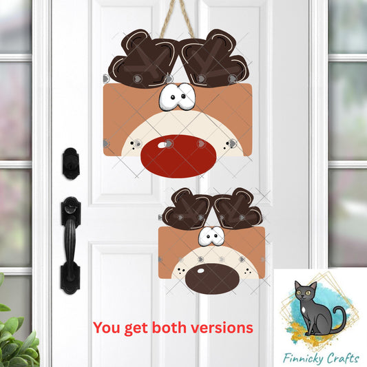 Reindeer Money Holder - Sublimation Digital File - Gift, ornament, decoration, sign, earrings, night light