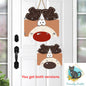 Reindeer Money Holder - Sublimation Digital File - Gift, ornament, decoration, sign, earrings, night light