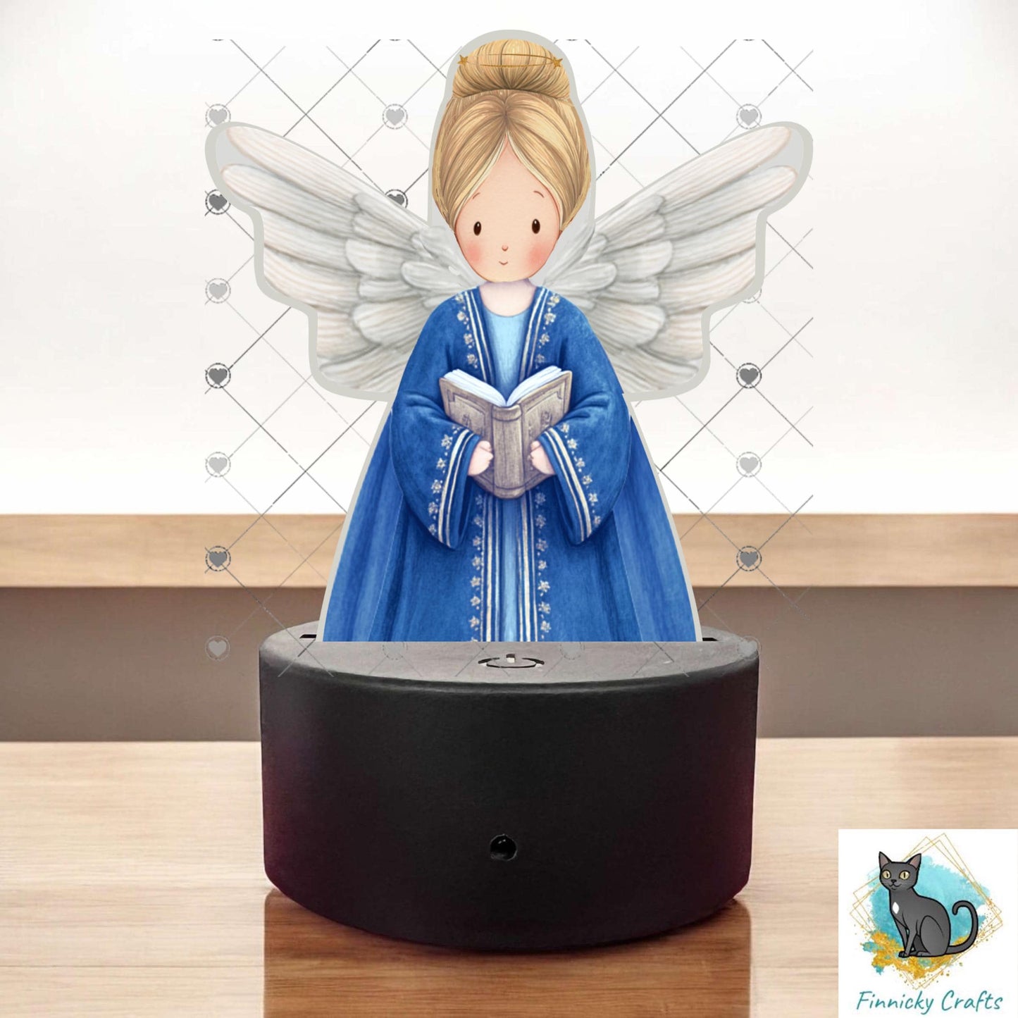 Angels - Bundle - earrings, night light, sign - Christmas Ornament Digital File, Night Light