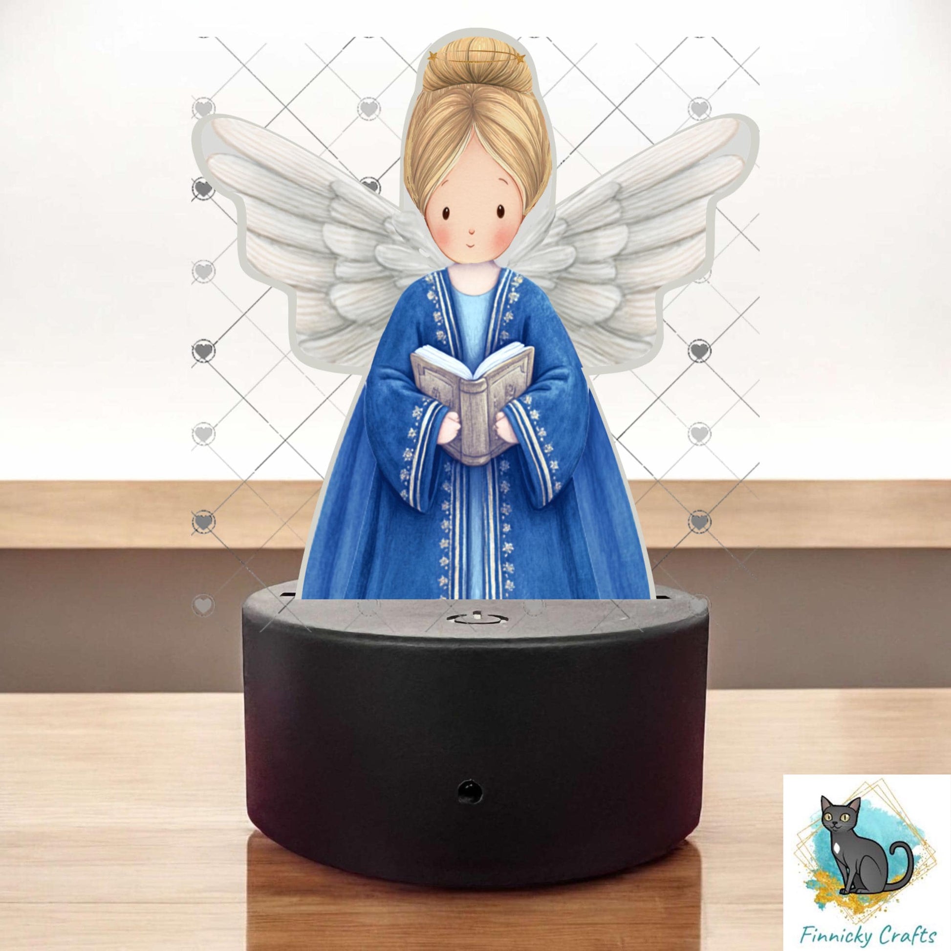 Angels - Bundle - earrings, night light, sign - Christmas Ornament Digital File, Night Light