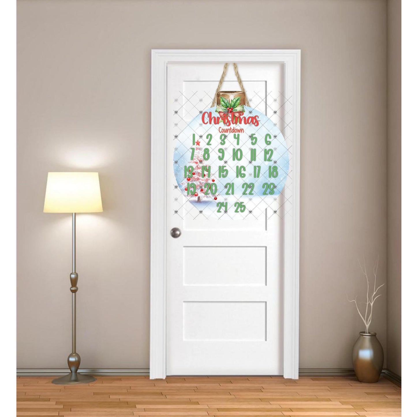 Bobber Bulb Sign, Christmas Countdown, Sublimation, Digital, PNG, Design, Download Only, Decor