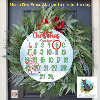 Bobber Bulb Sign, Christmas Countdown, Sublimation, Digital, PNG, Design, Download Only, Decor