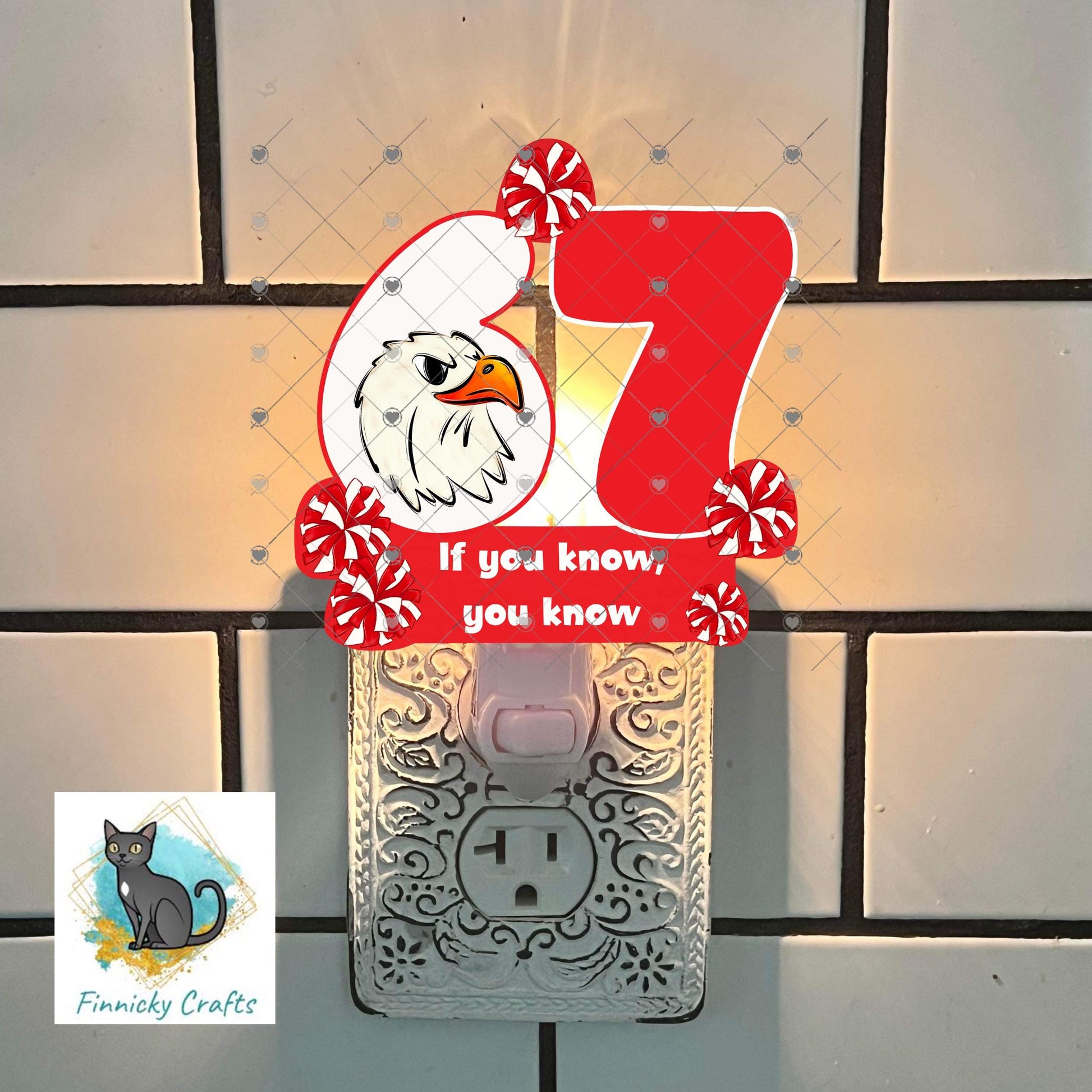 6 7 Ornament, School colors, Christmas, Customizable, Personalize, Sublimation, Digital, PNG, Design, Download Only, Night Light