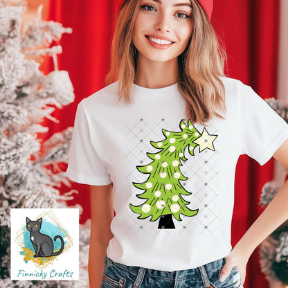Green Whimsical tree, Earrings Design, Sublimation Decorations, Ornaments, DTF, Night Light