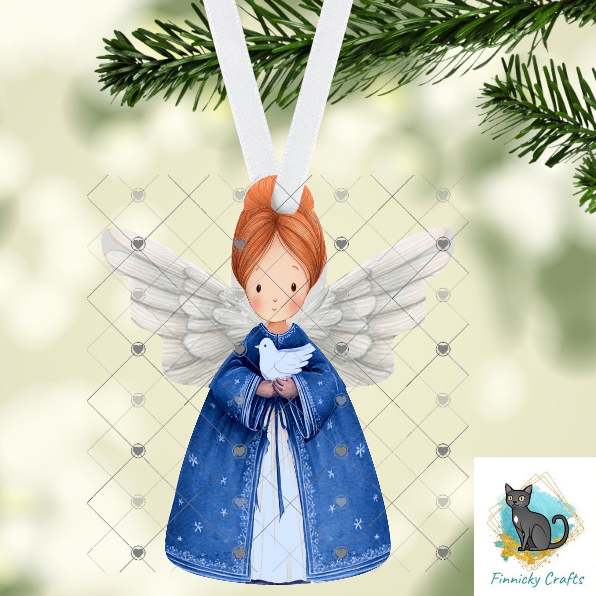 Angels - Bundle - earrings, night light, sign - Christmas Ornament Digital File, Night Light