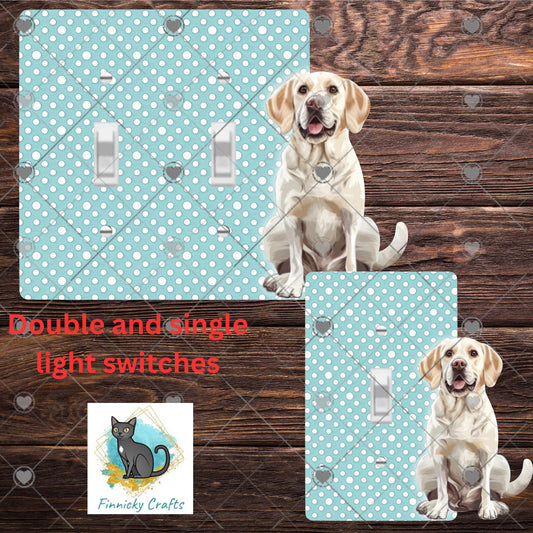 Yellow Labrador Dog - Digital Design- Light Switch - Sublimation