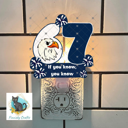 6 7 Ornament, School colors, Christmas, Customizable, Personalize, Sublimation, Digital, PNG, Design, Download Only, Night Light