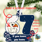 6 7 Ornament, School colors, Christmas, Customizable, Personalize, Sublimation, Digital, PNG, Design, Download Only, Night Light