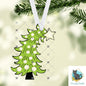 Green Whimsical tree, Earrings Design, Sublimation Decorations, Ornaments, DTF, Night Light