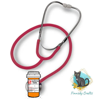 Prescription bottle, Earrings, DTF, Badge Reel, Stethescope, Night Light, Ornament, Digital Design png, Funny