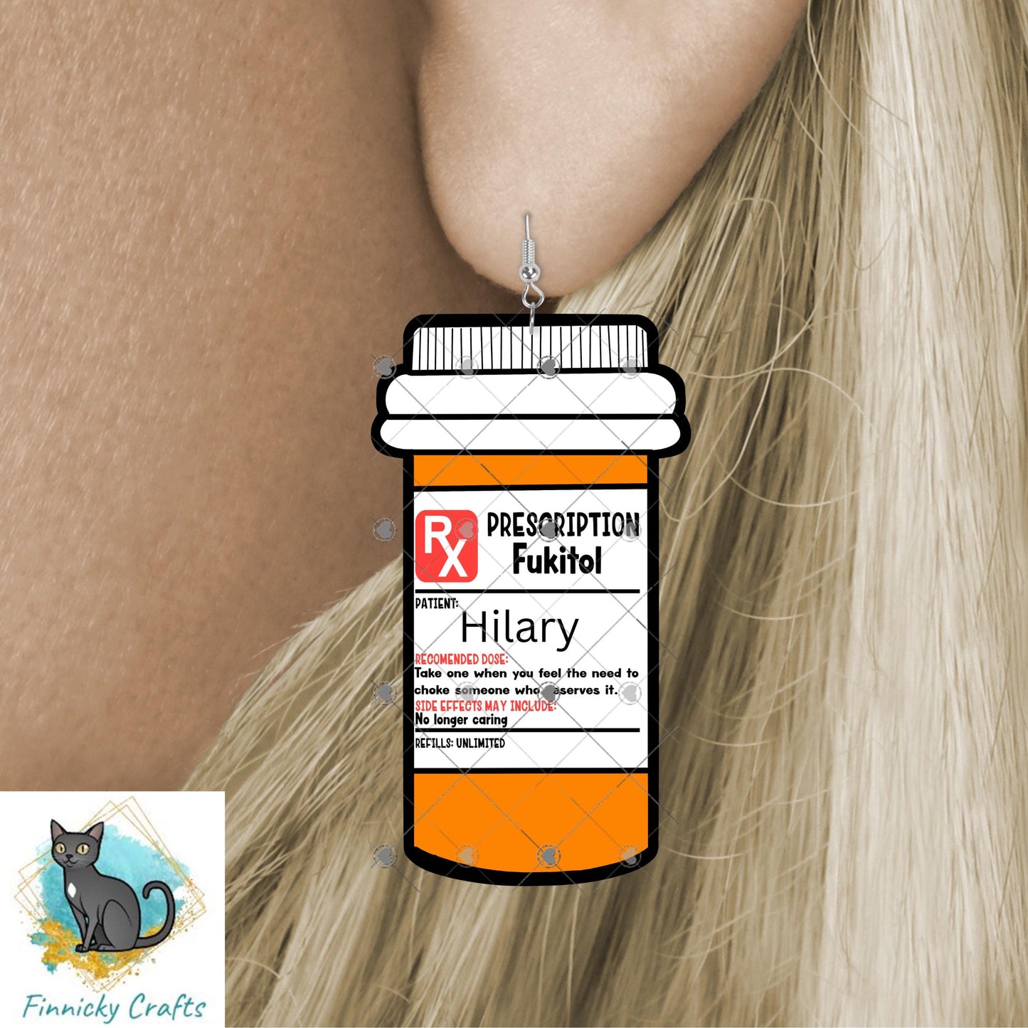 Prescription bottle, Earrings, DTF, Badge Reel, Stethescope, Night Light, Ornament, Digital Design png, Funny