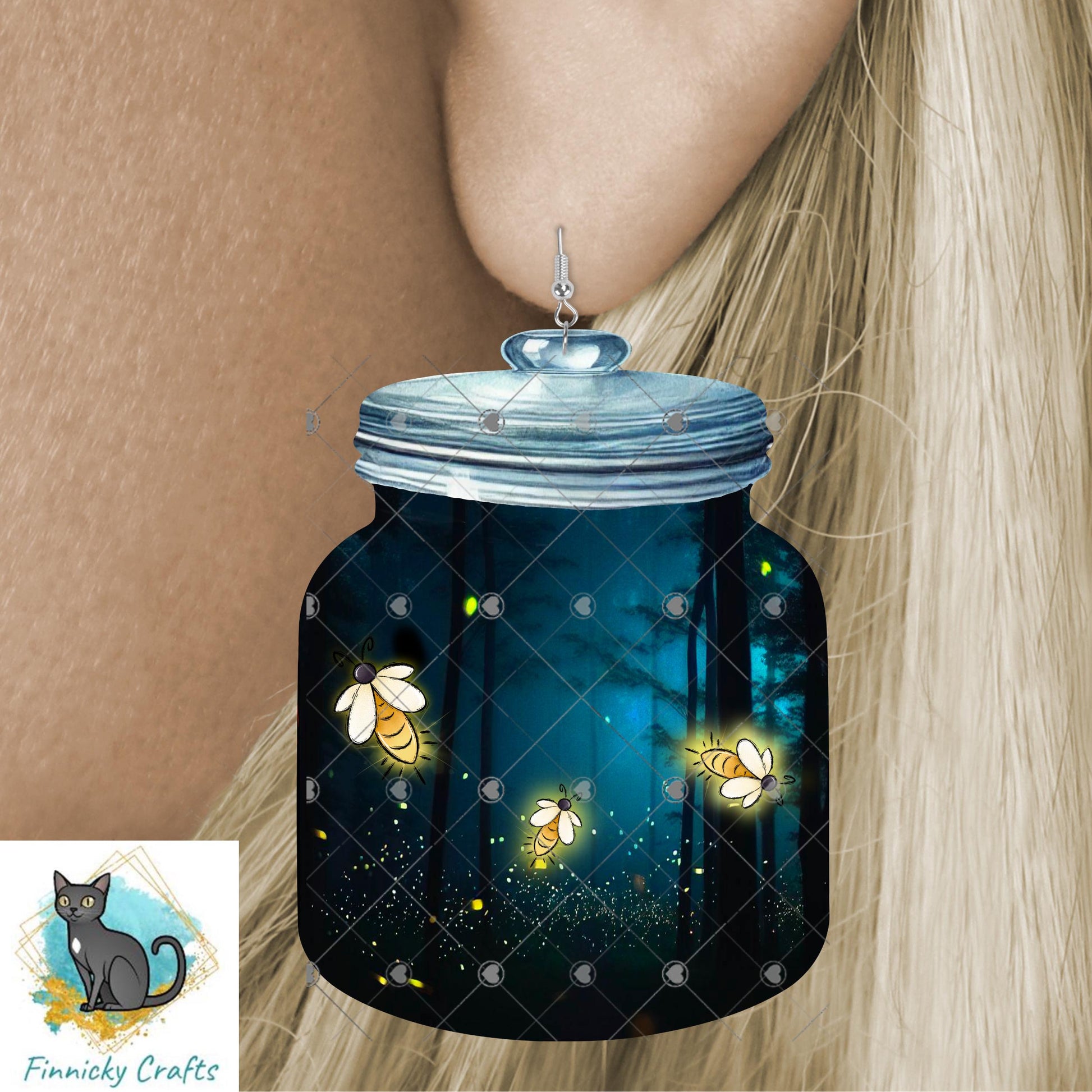 Firefly Cookie Jar Nightlight Sublimation Design (Digital Design)