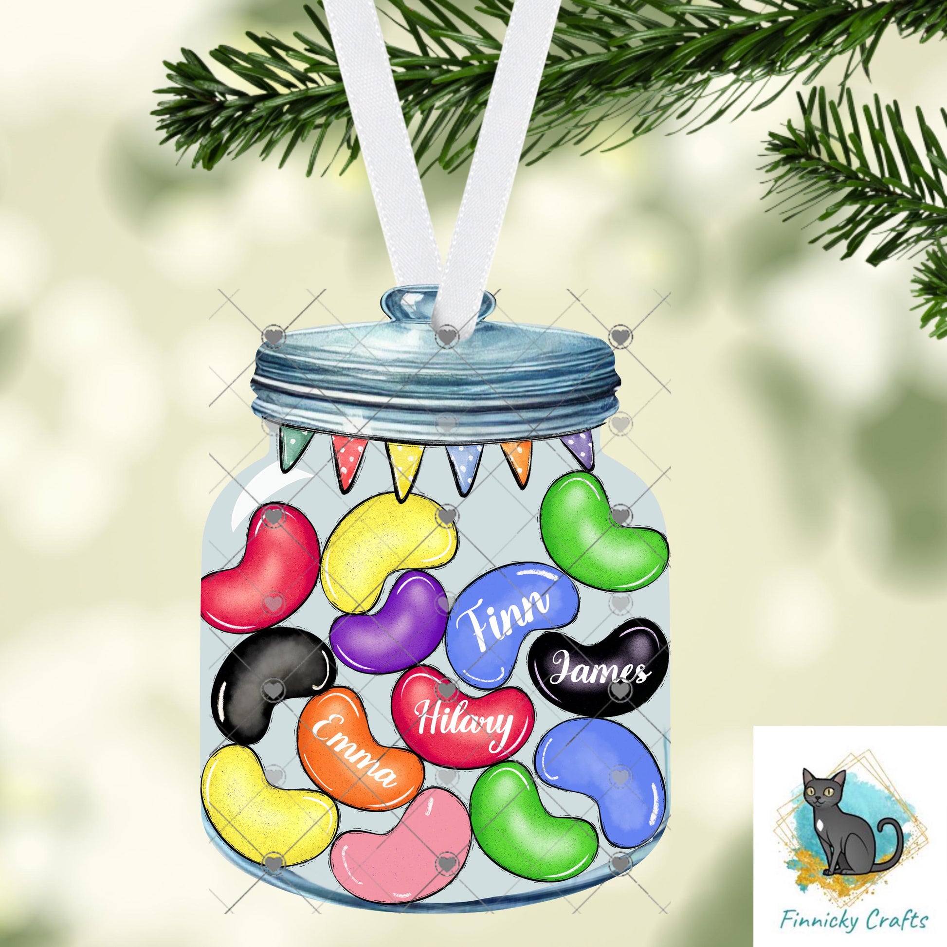 Jelly Bean Jar Nightlight, Earrings, DTF, Ornament, Easter, Sublimation Design (Digital Design), Add Names, Personalizable