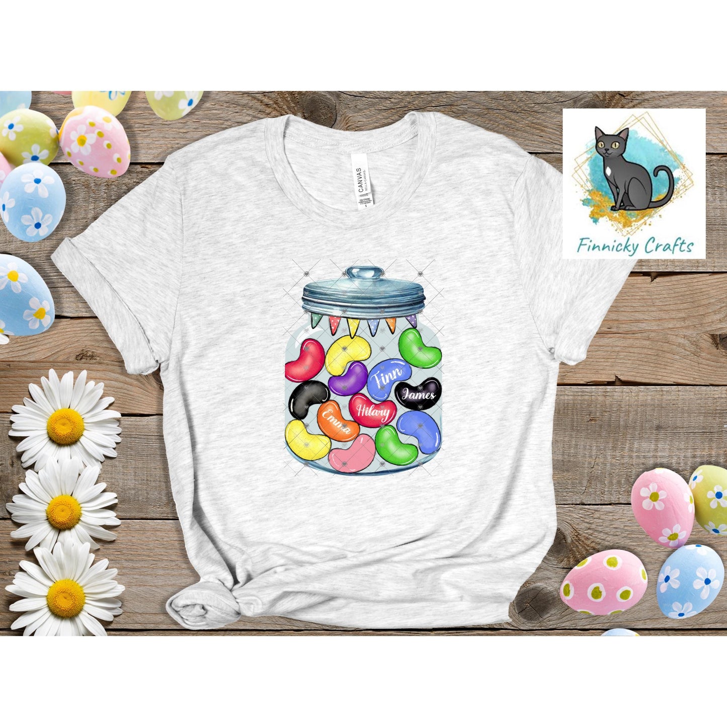 Jelly Bean Jar Nightlight, Earrings, DTF, Ornament, Easter, Sublimation Design (Digital Design), Add Names, Personalizable