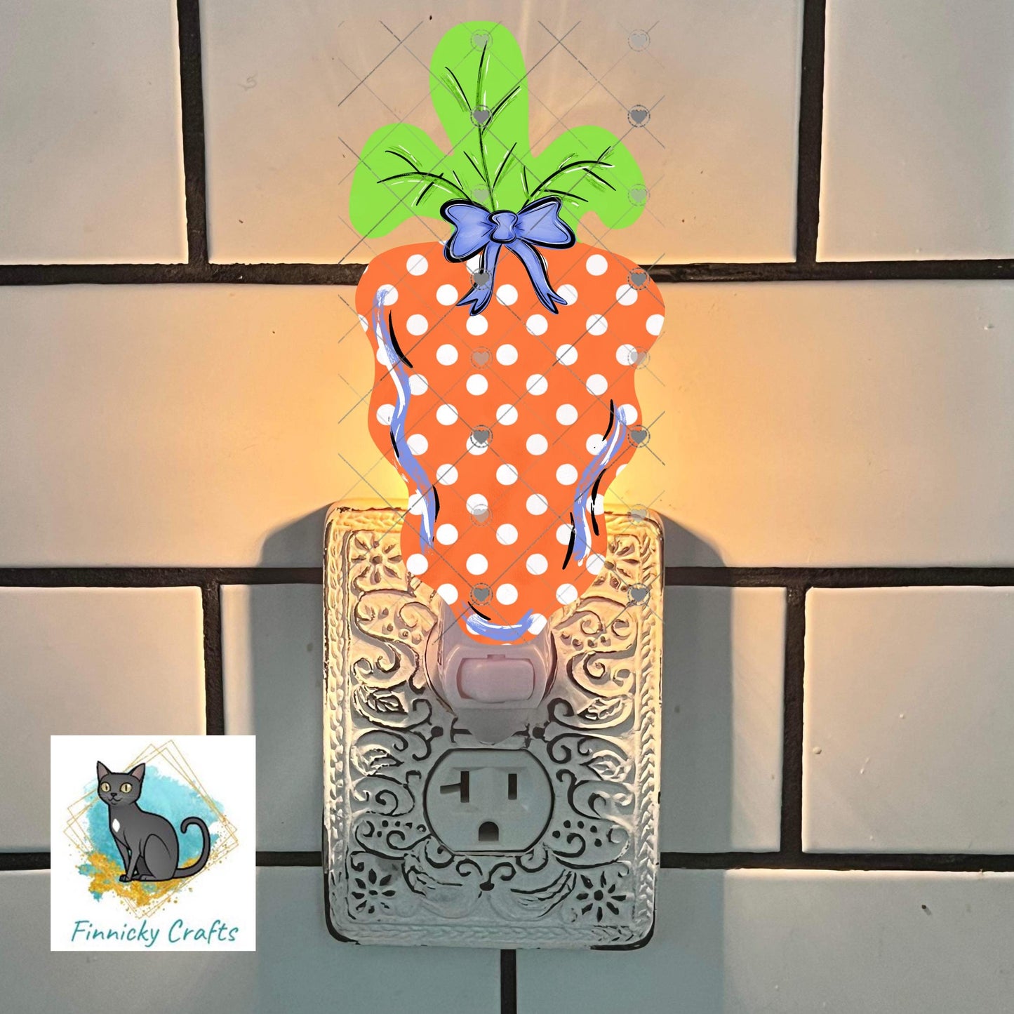 Wavy Carrot Easter Earring Design, PNG (Digital Download)
