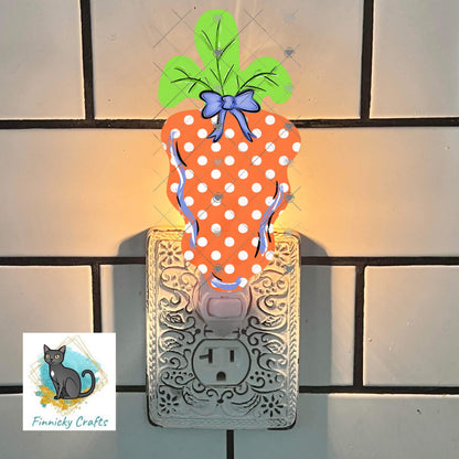 Wavy Carrot Easter Earring Design, PNG (Digital Download)