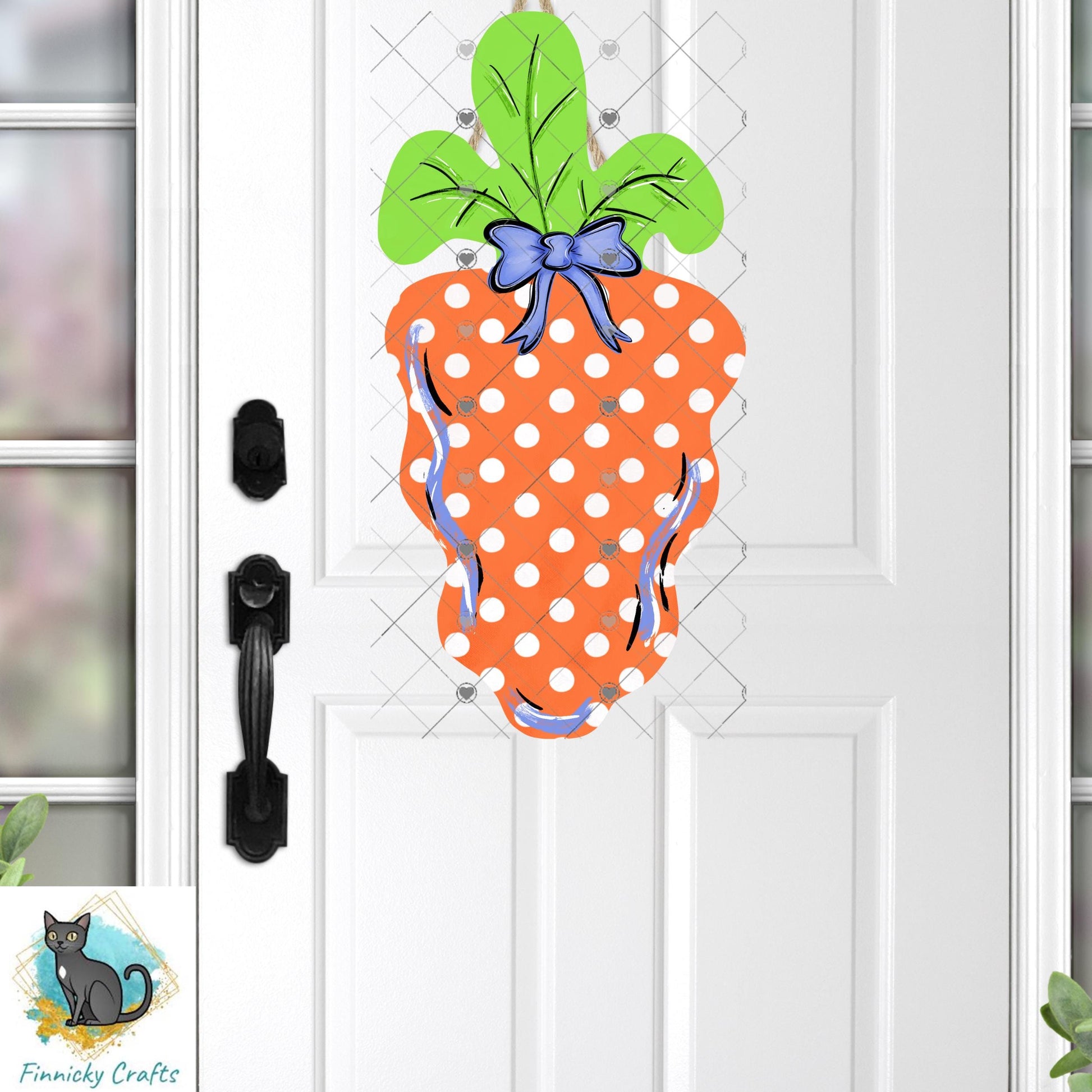Wavy Carrot Easter Earring Design, PNG (Digital Download)