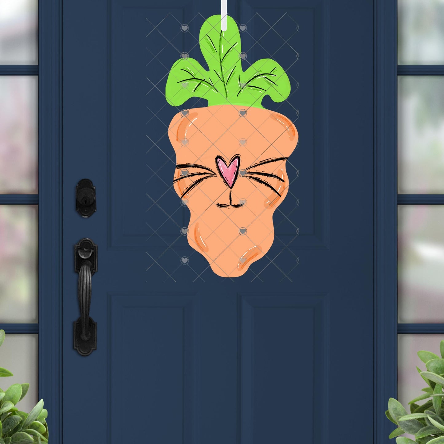 Wavy Carrot Easter Earring Design, PNG (Digital Download)