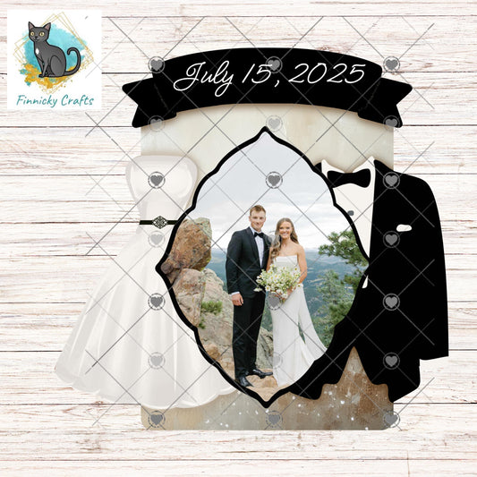 Wedding Outfit Frame, PNG, Sublimation Designs, Digital