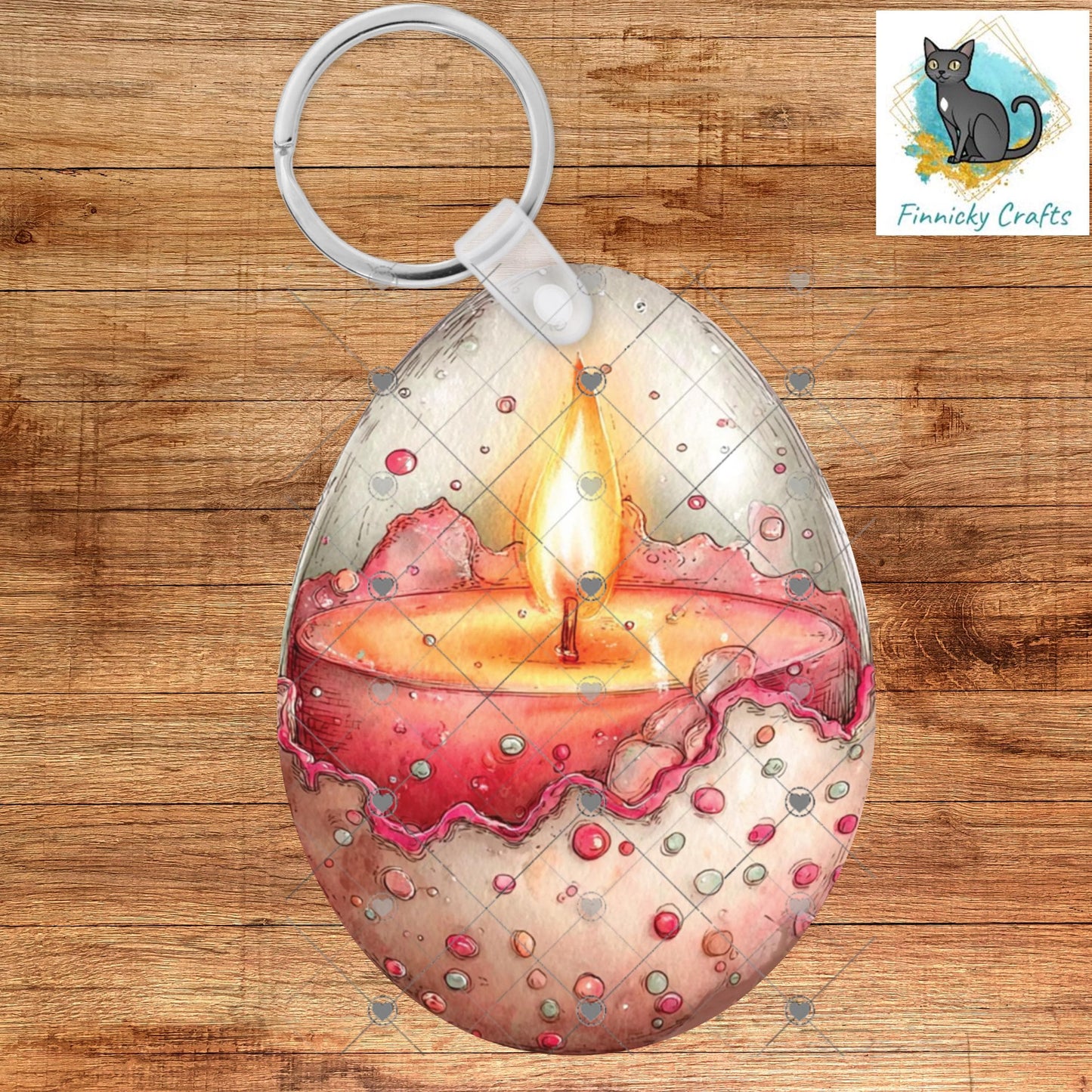 Easter Egg Candles Sublimation Design – PNG for Earrings & Charms, Badge Reels, Home Decor, DTF, Night Light