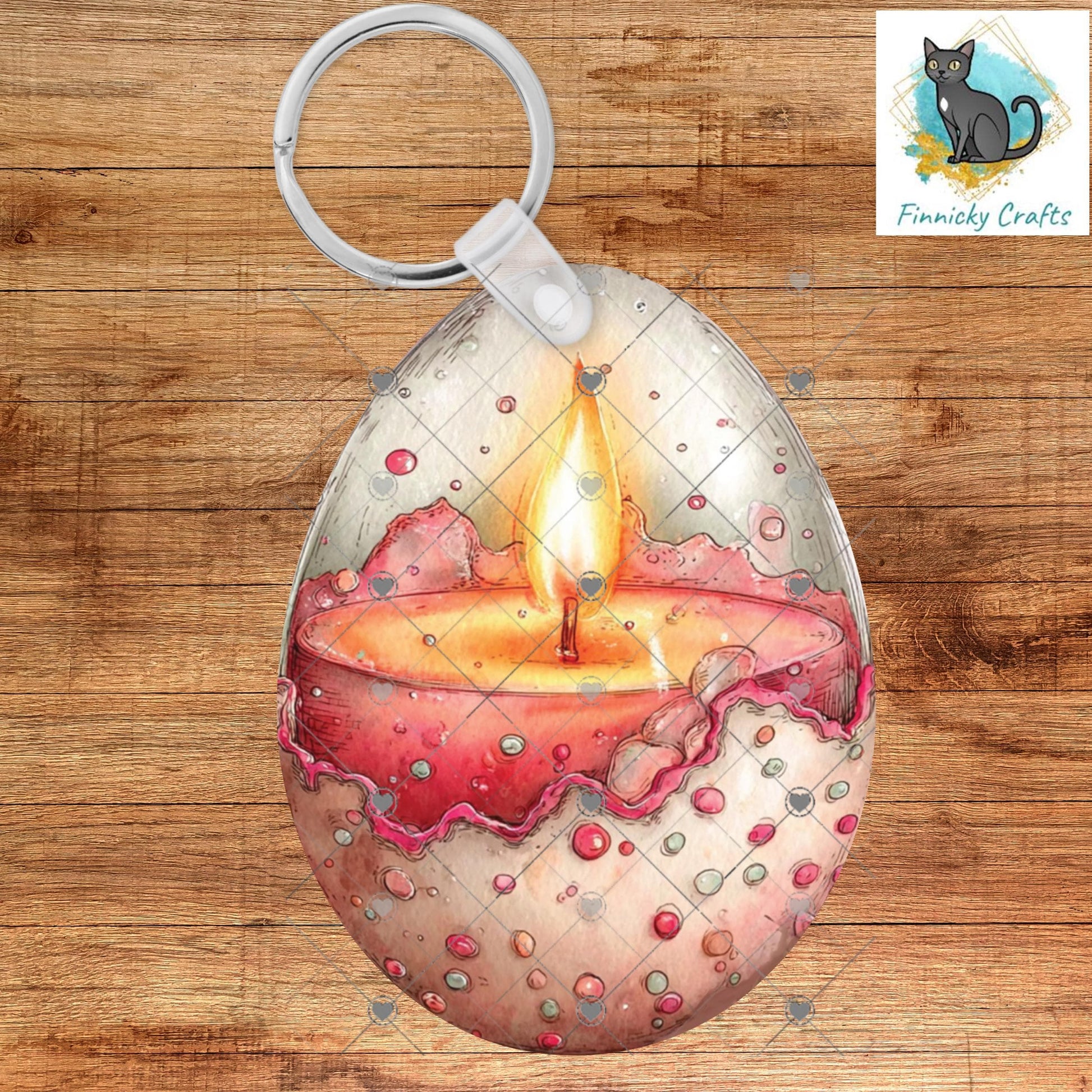 Easter Egg Candles Sublimation Design – PNG for Earrings & Charms, Badge Reels, Home Decor, DTF, Night Light
