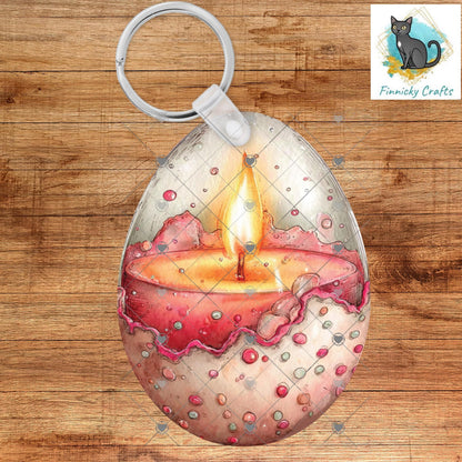 Easter Egg Candles Sublimation Design – PNG for Earrings & Charms, Badge Reels, Home Decor, DTF, Night Light