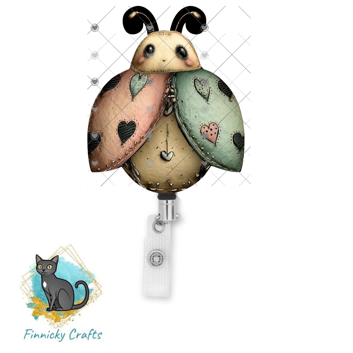 Steampunk Ladybug, Spring Sign, Earrings, Badge Reel, Night Light, Digital Download