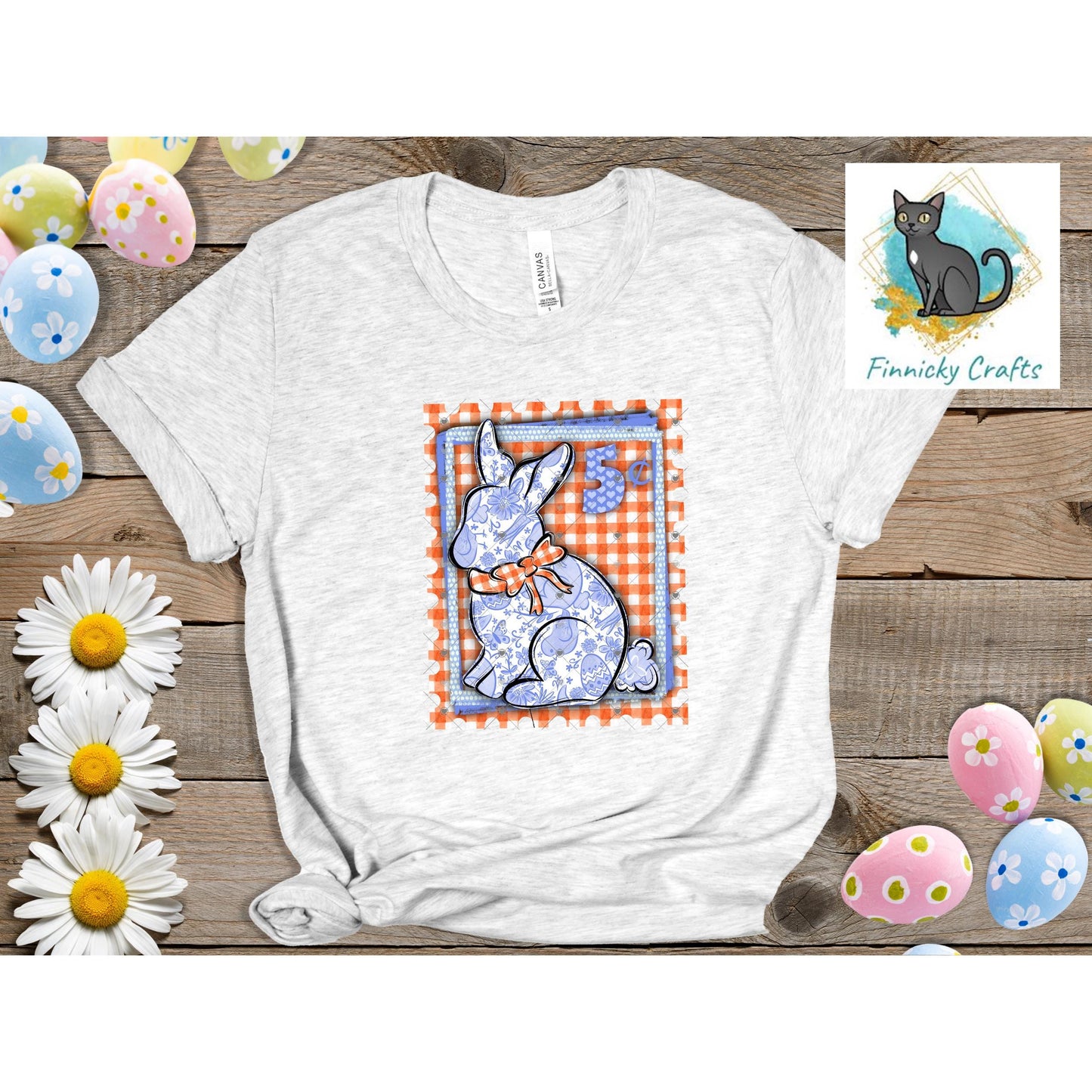 Easter Bunny Stamp Ornament, Earrings, Night Light, DTF, Home Decor (Digital PNG Download)