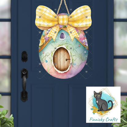 Easter Eggs with Bows – Sublimation Design (PNG), Digital Design, DTF, fairy houses
