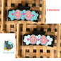 Flowers and Easter Eggs Hair Clip, Sublimation Design (Digital Designs)