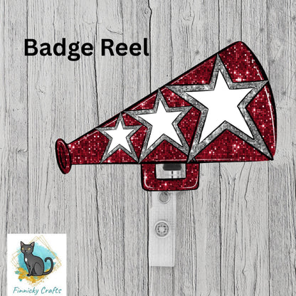 Megaphone, Cheer, Earrings, Badge Reel, Night Light, DTF, Ornament Add Personalization Christmas Ornament Digital File - 3 colors