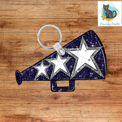 Megaphone, Cheer, Earrings, Badge Reel, Night Light, DTF, Ornament Add Personalization Christmas Ornament Digital File - 3 colors