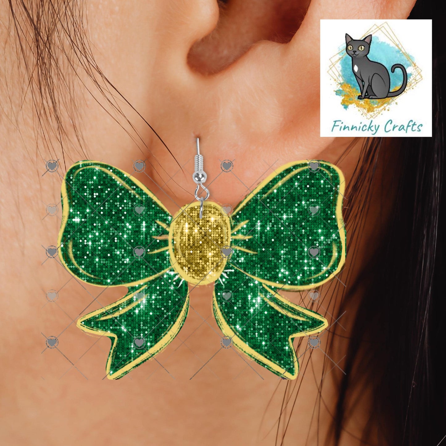 Cheer Bows Shape PNG - Sublimation Digital Designs - Ornament, Night Light, Shirt, Earrings