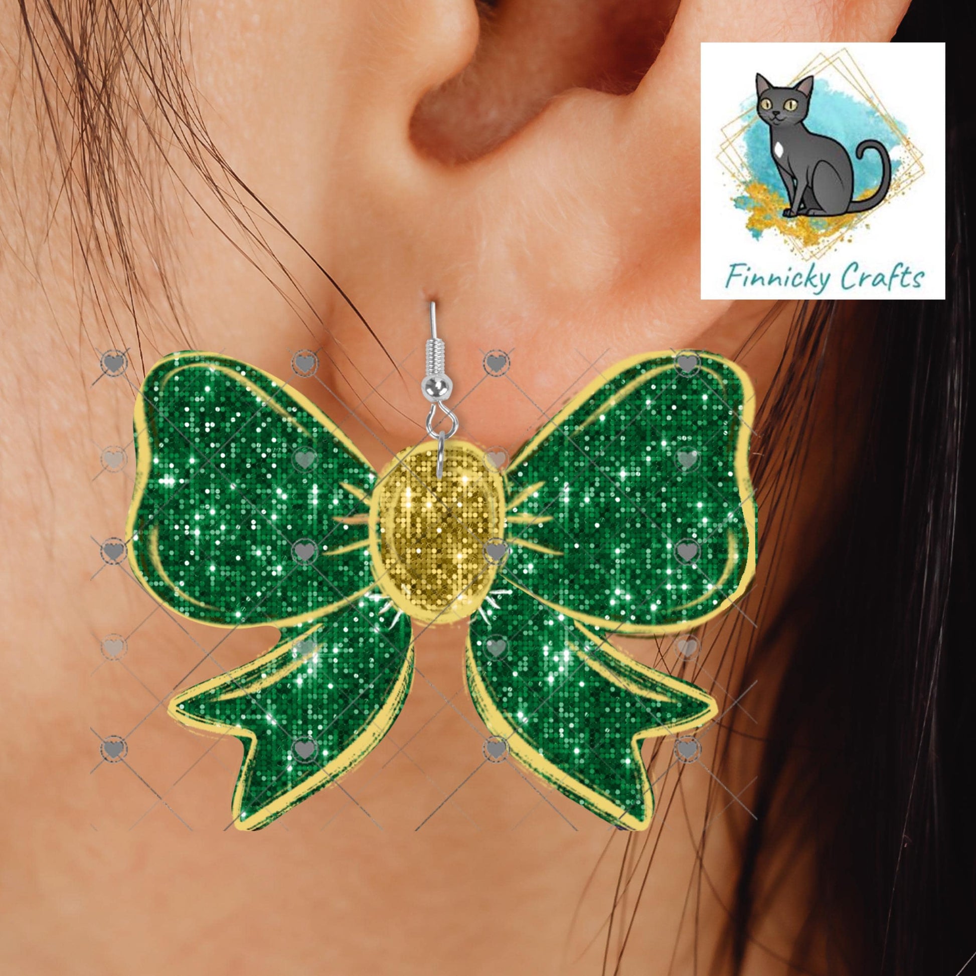 Cheer Bows Shape PNG - Sublimation Digital Designs - Ornament, Night Light, Shirt, Earrings
