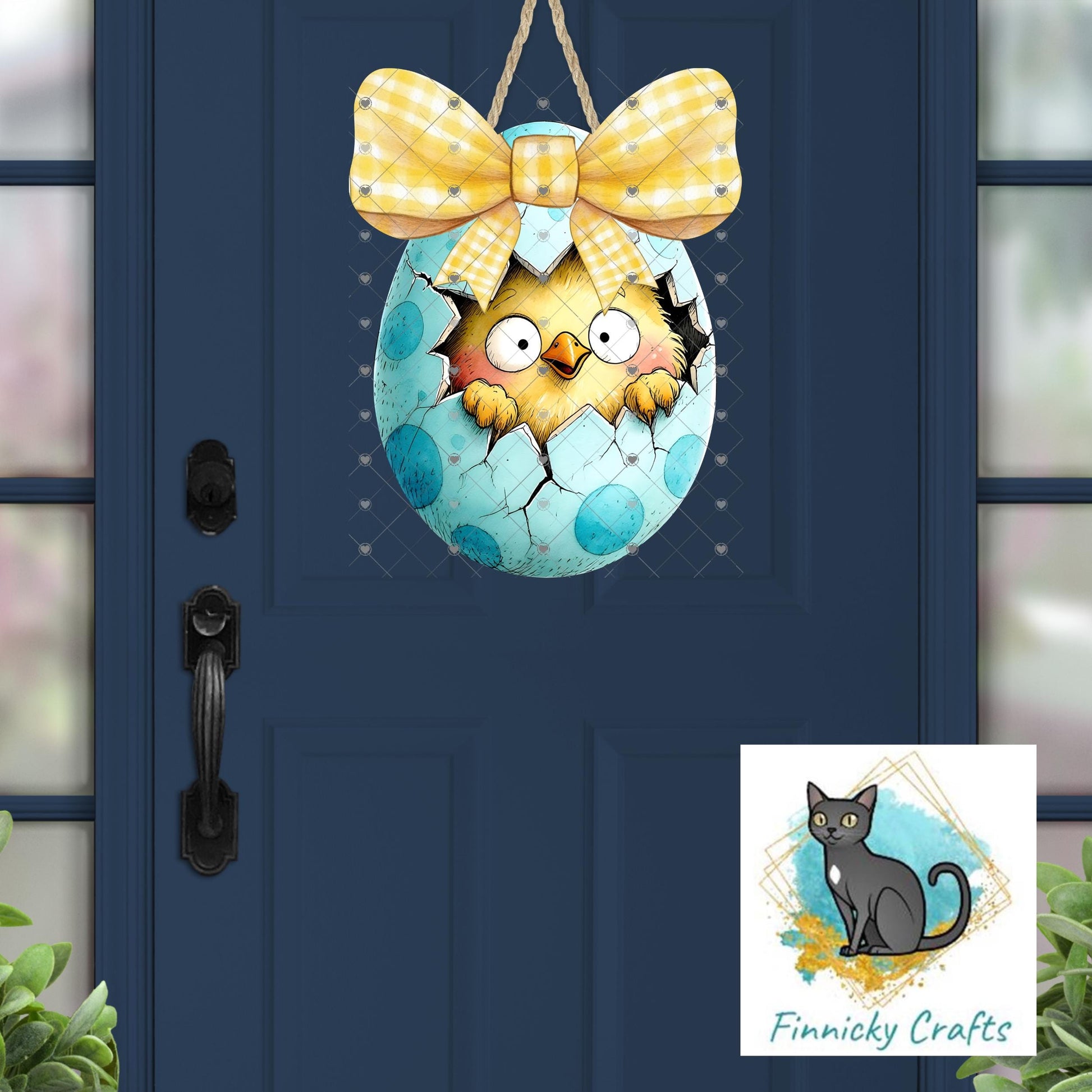 Easter Eggs with Bows – Sublimation Design (PNG), Digital Design, DTF, chick, dog, hedgehog