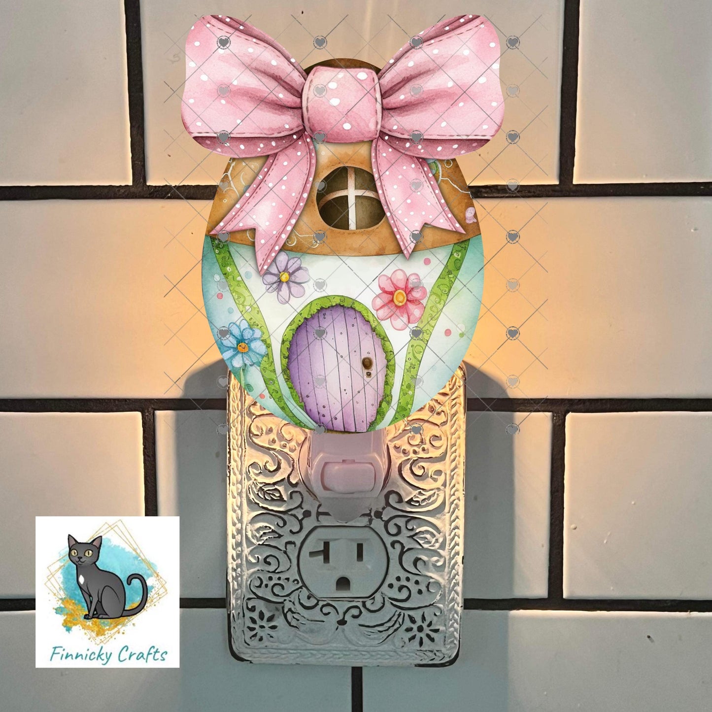 Easter Eggs with Bows – Sublimation Design (PNG), Digital Design, DTF, fairy houses
