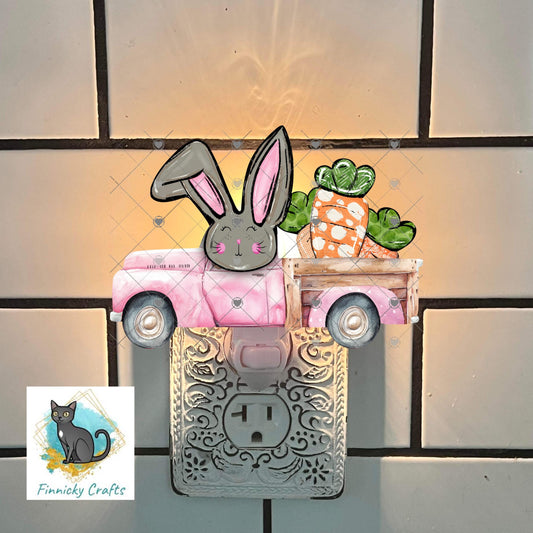Bunny Truck with Carrots, Sublimation, Decor, Sublimation, Digital, PNG, Design