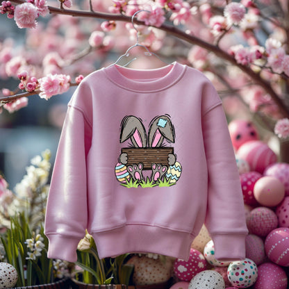 Easter Bunny holding sign - Decoration - Gift - PNG Digital Download for Sublimation - Personalize