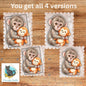 Best Friends Punch Monkey Stamp Ornament, Earrings, Night Light, DTF, Home Decor (Digital PNG Download)