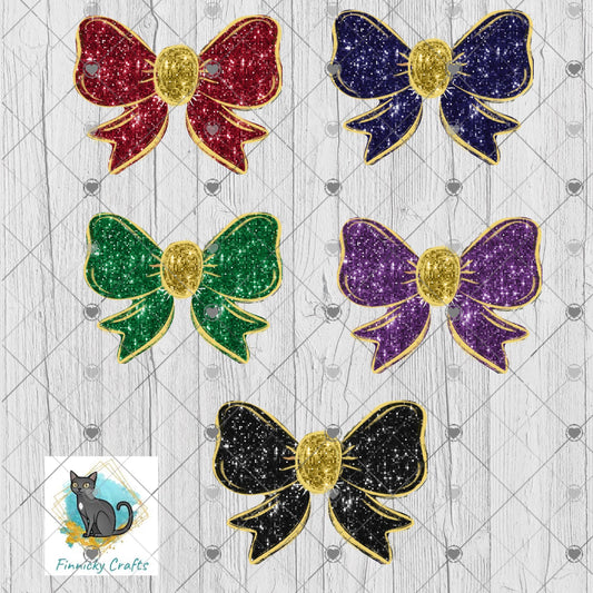 Cheer Bows Shape PNG - Sublimation Digital Designs - Ornament, Night Light, Shirt, Earrings