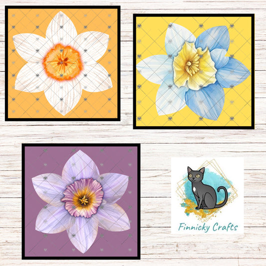 Daffodils, Sublimation, Design, PNG, DTF, Earrings, Night Light, Gifts for Mom